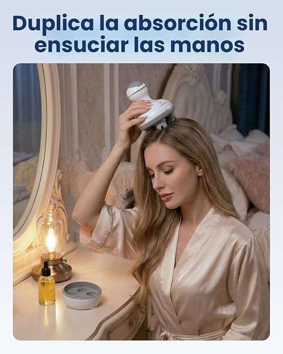 COMFIER Masajeador eléctrico inalámbrico para el cuero cabelludo con amasado 84 modos de masaje - Imagen 3