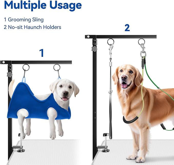 Brazo Ajustable y Plegable para Aseo de Perros con Abrazadera de Alta Resistencia: de 26" a 40" - Imagen 5
