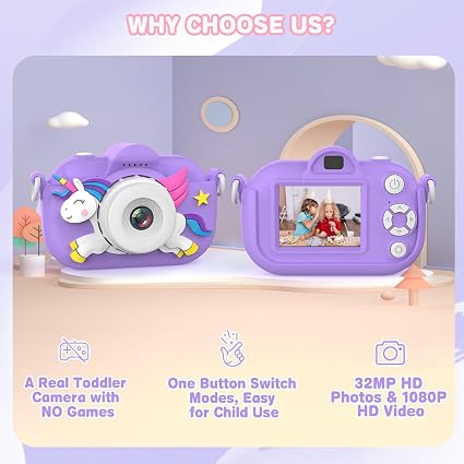 Cámara para Niños Juguetes para Niños Pequeños para Niñas y Niños de 3-12 Años, Cámara Digital. - Imagen 6