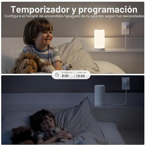 Enchufe inteligente, salida WiFi funciona con Alexa y Google Home, con control remoto 4 PCS - Imagen 3