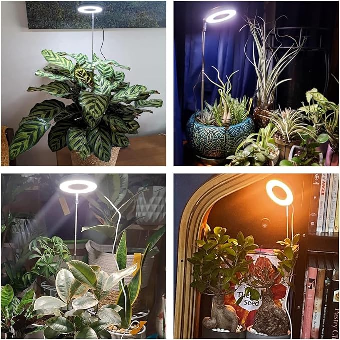 Aokrean Luz de Crecimiento para Plantas, 48 LEDs de Espectro Completo Luces de Crecimiento - Imagen 6