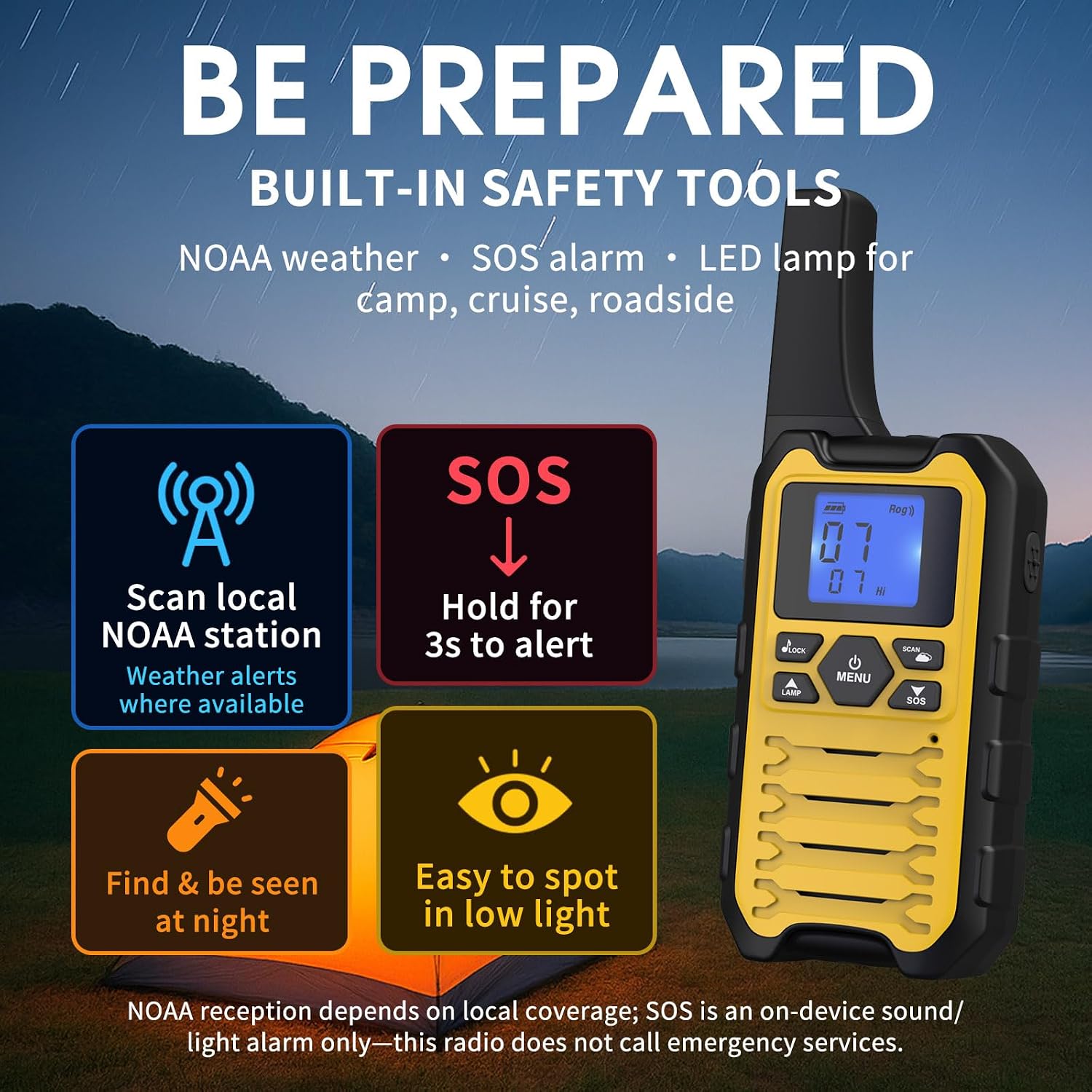 Wishouse Walkie Talkies K15 de largo alcance para adultos, radios bidireccionales recargables. - Imagen 4