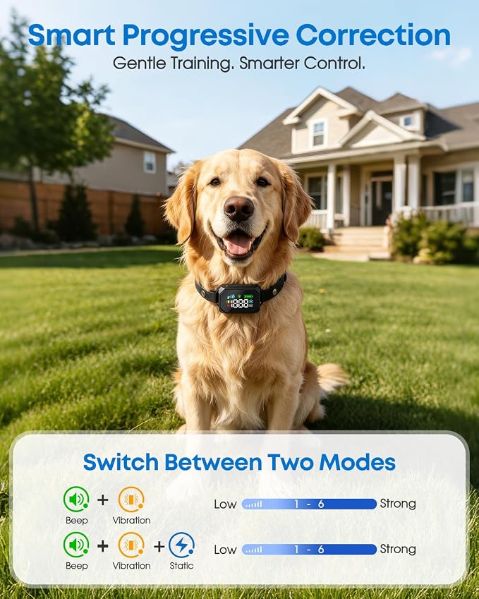 GPS Wireless Dog Fence System, 33–1999 Yard Adjustable Radius, IPX7 Waterproof GPS Dog Collar - Imagen 5