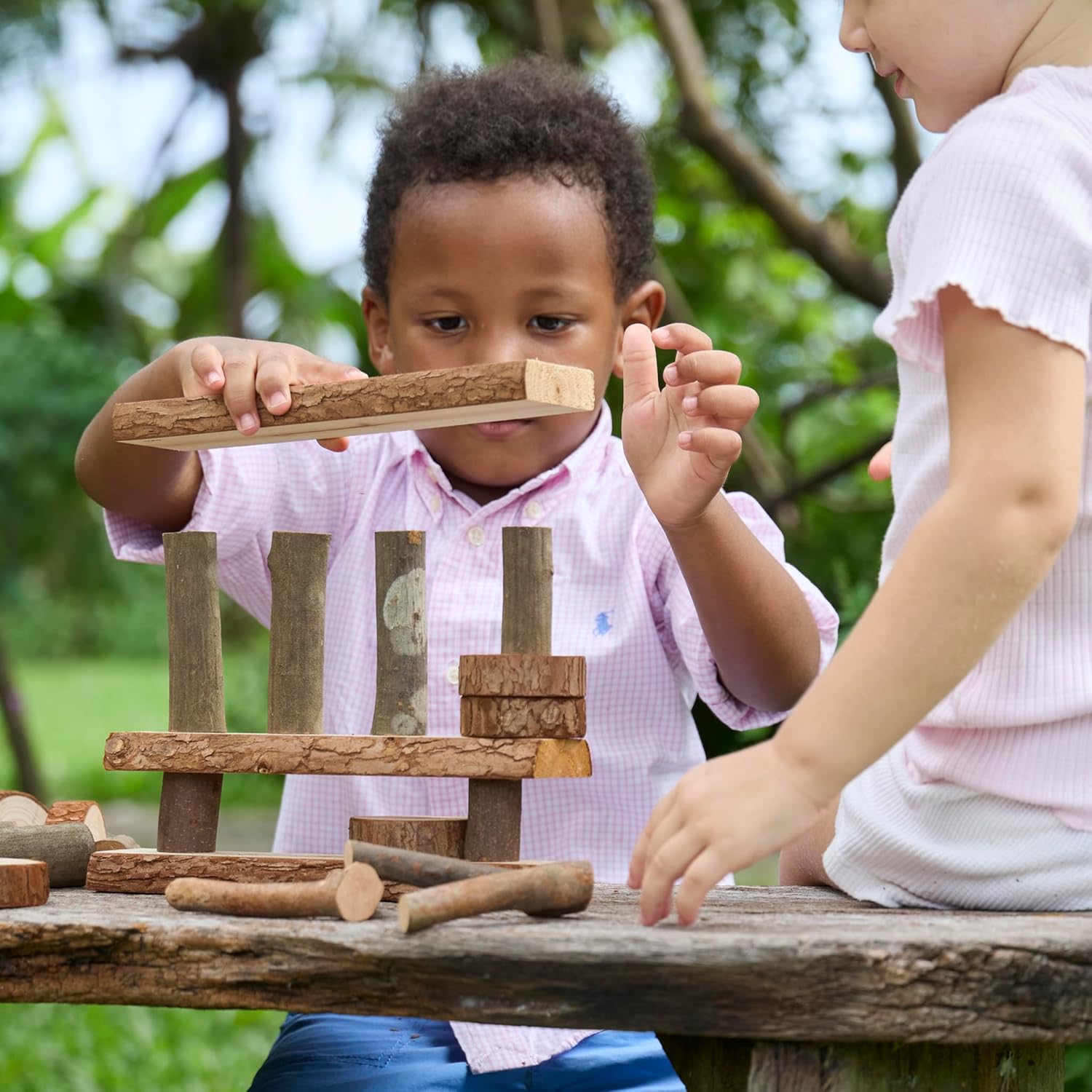 Guidecraft Branch Blocks - Juego de construcción de 36 piezas de madera natural para niños - Imagen 5