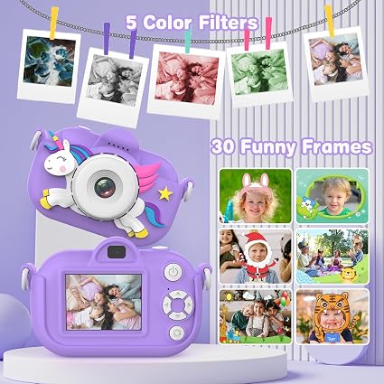 Cámara para Niños Juguetes para Niños Pequeños para Niñas y Niños de 3-12 Años, Cámara Digital. - Imagen 5