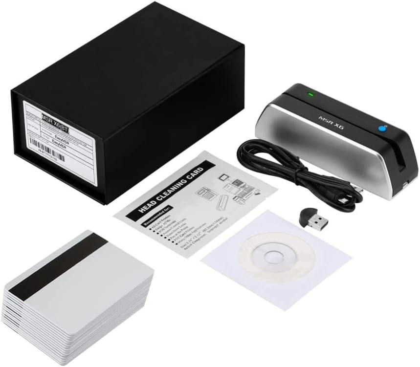 MSR X6 Bluetooth VIP Lector de Tarjetas, Escritor, Codificador y Deslizador Hico de 3 Bandas. - Imagen 4