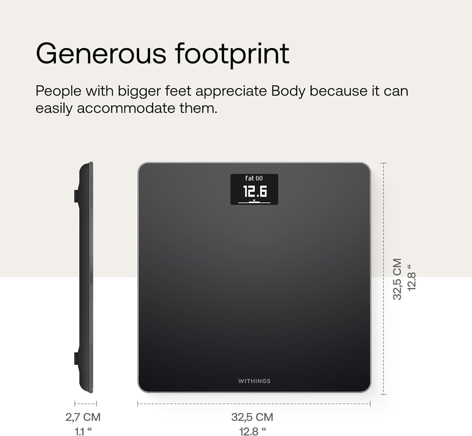 Withings Body - Báscula inteligente digital Wi-Fi con sincronización automática de aplicaciones. - Imagen 3