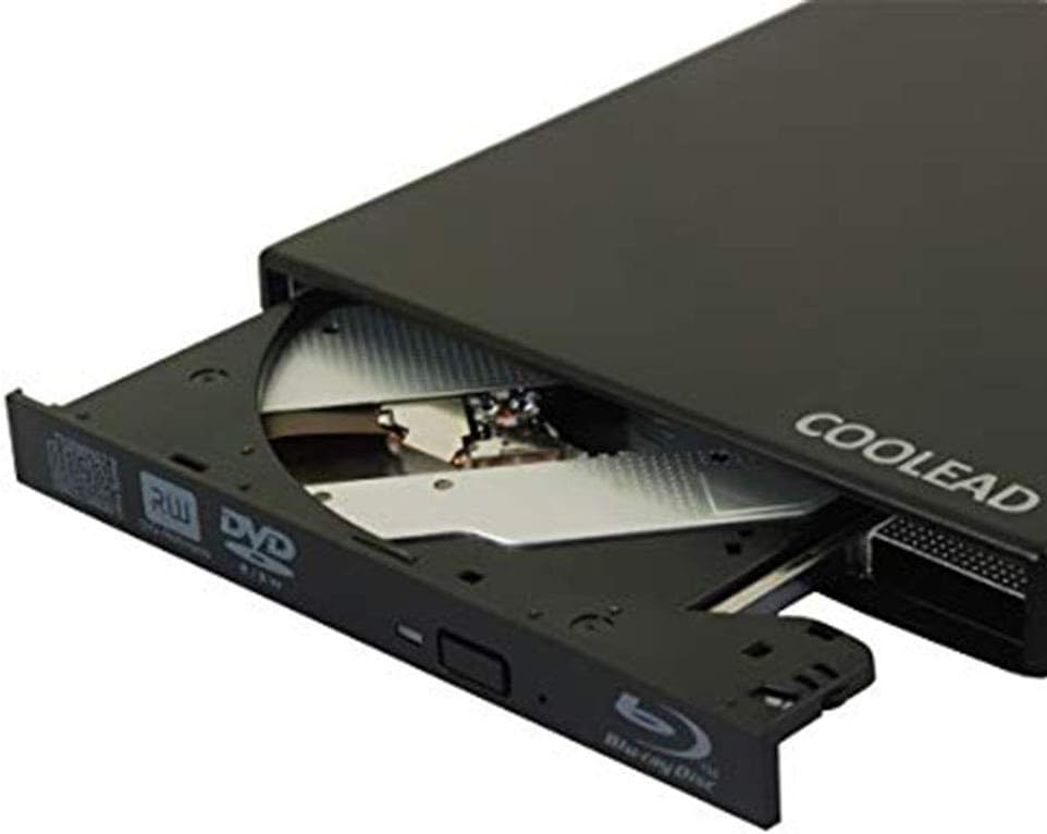 COOLEAD- Black Slim USB External Blu-Ray Player. - Imagen 3