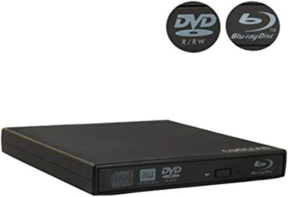 COOLEAD- Black Slim USB External Blu-Ray Player. - Imagen 6