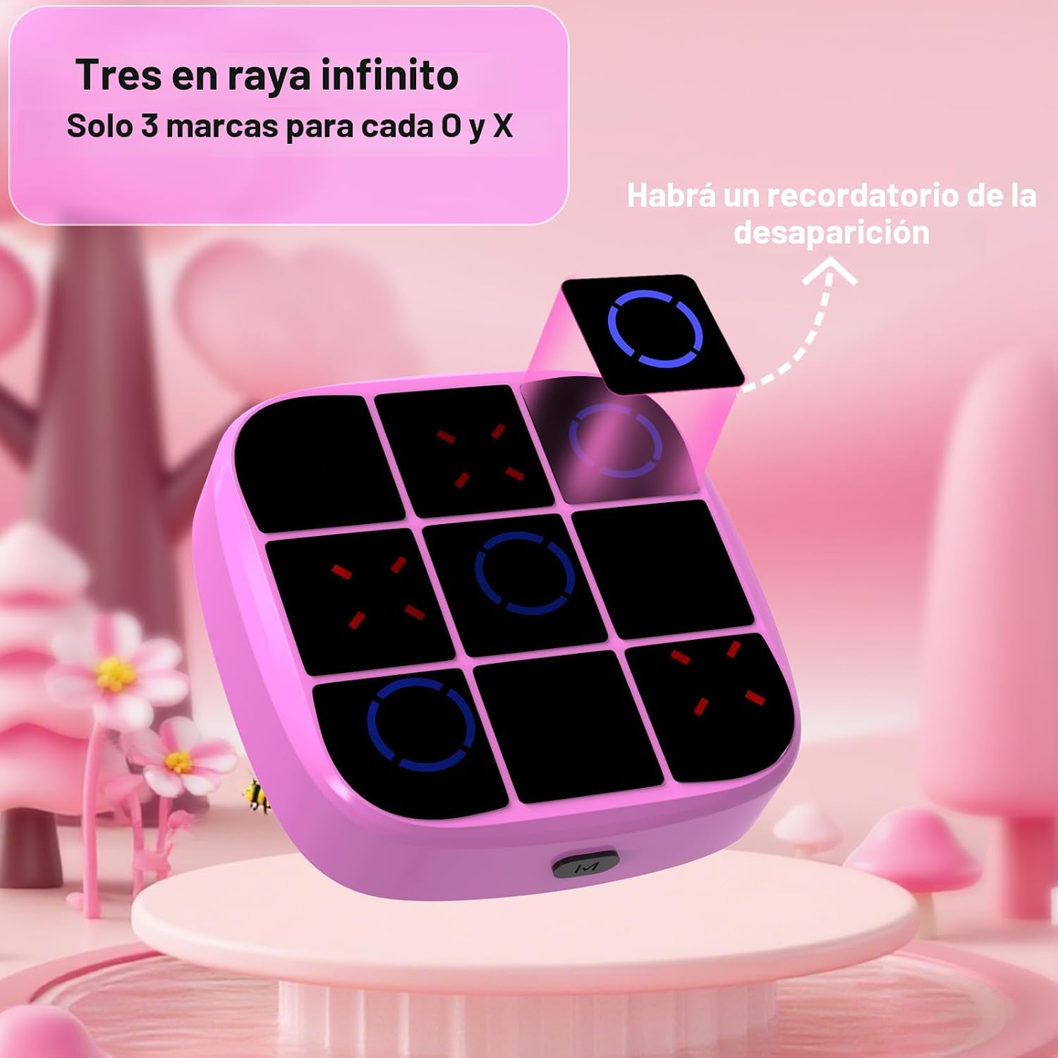 Juego de Tic-Tac-Toe Bolt, consola de juegos de rompecabezas portátil 4 en 1. - Imagen 5