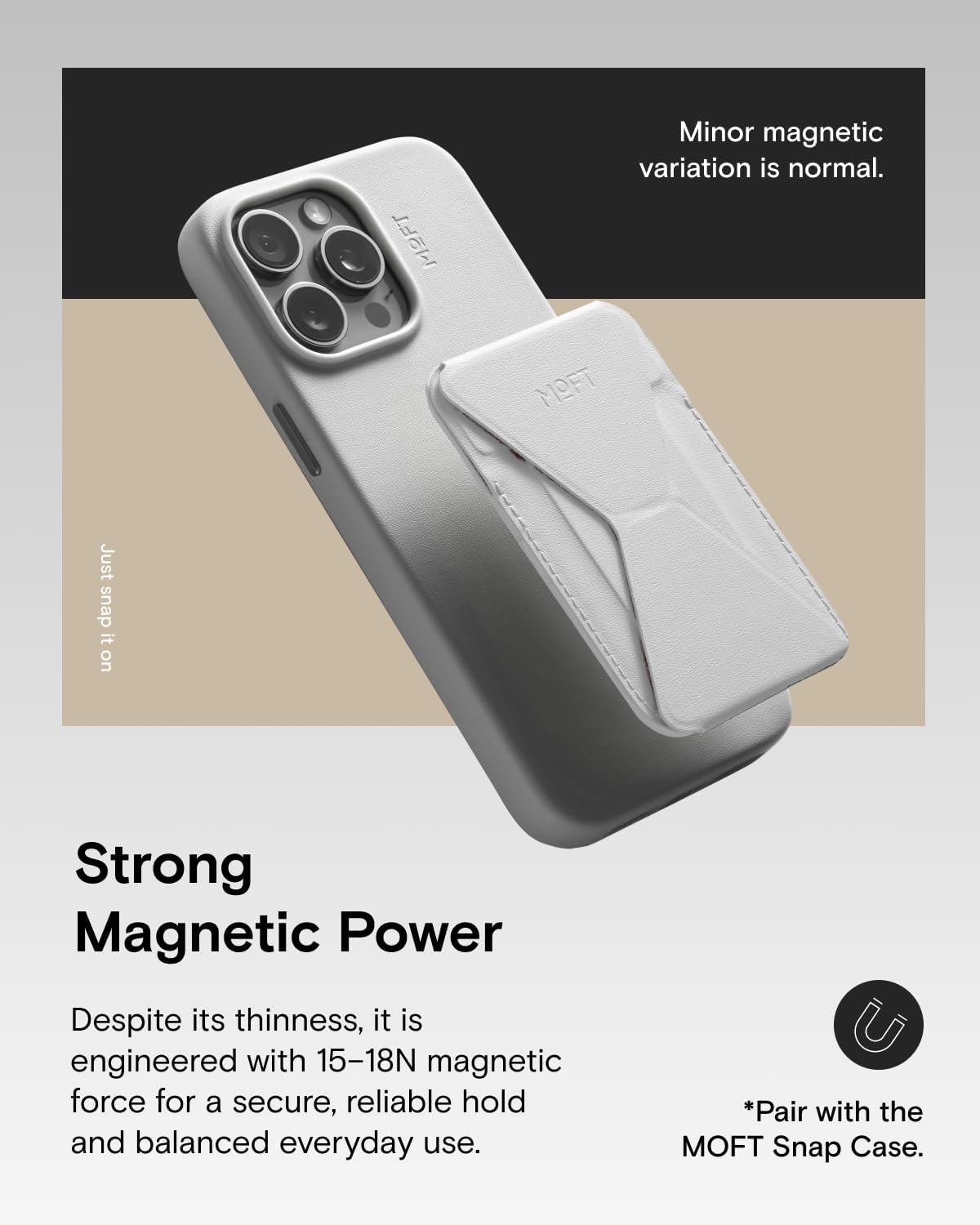MOFT Soporte de Portafolios Magnético Compatible con iPhone Series 17/16/15/14/13/12. - Imagen 4