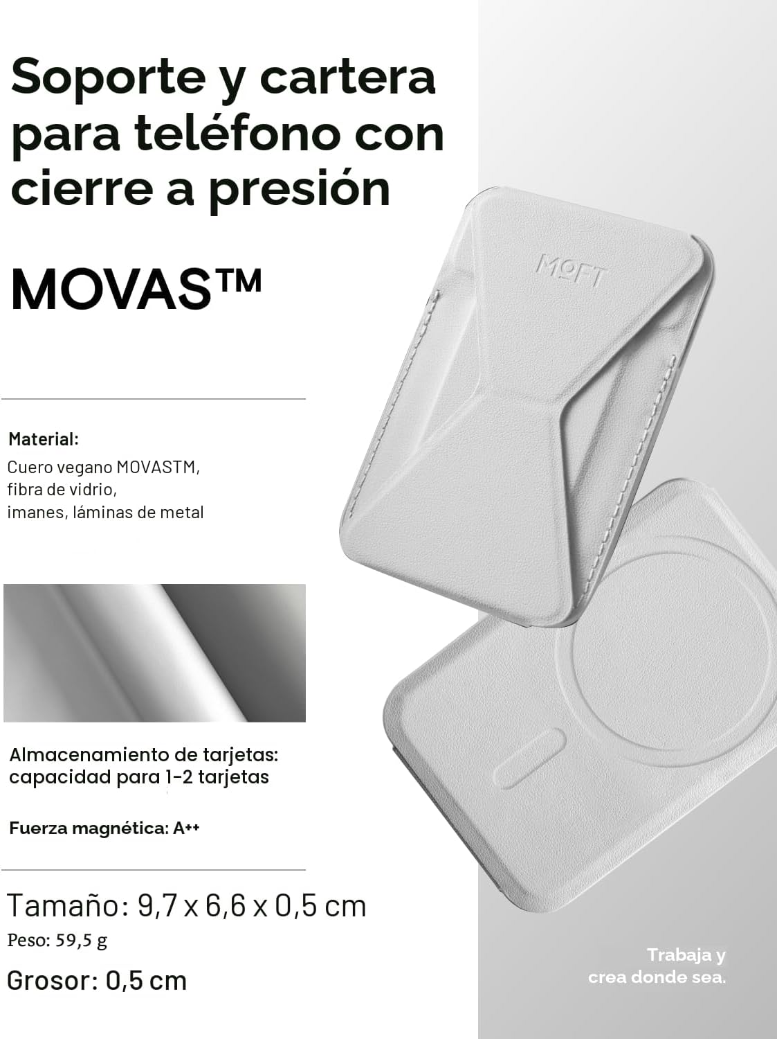 MOFT Soporte de Portafolios Magnético Compatible con iPhone Series 17/16/15/14/13/12. - Imagen 3
