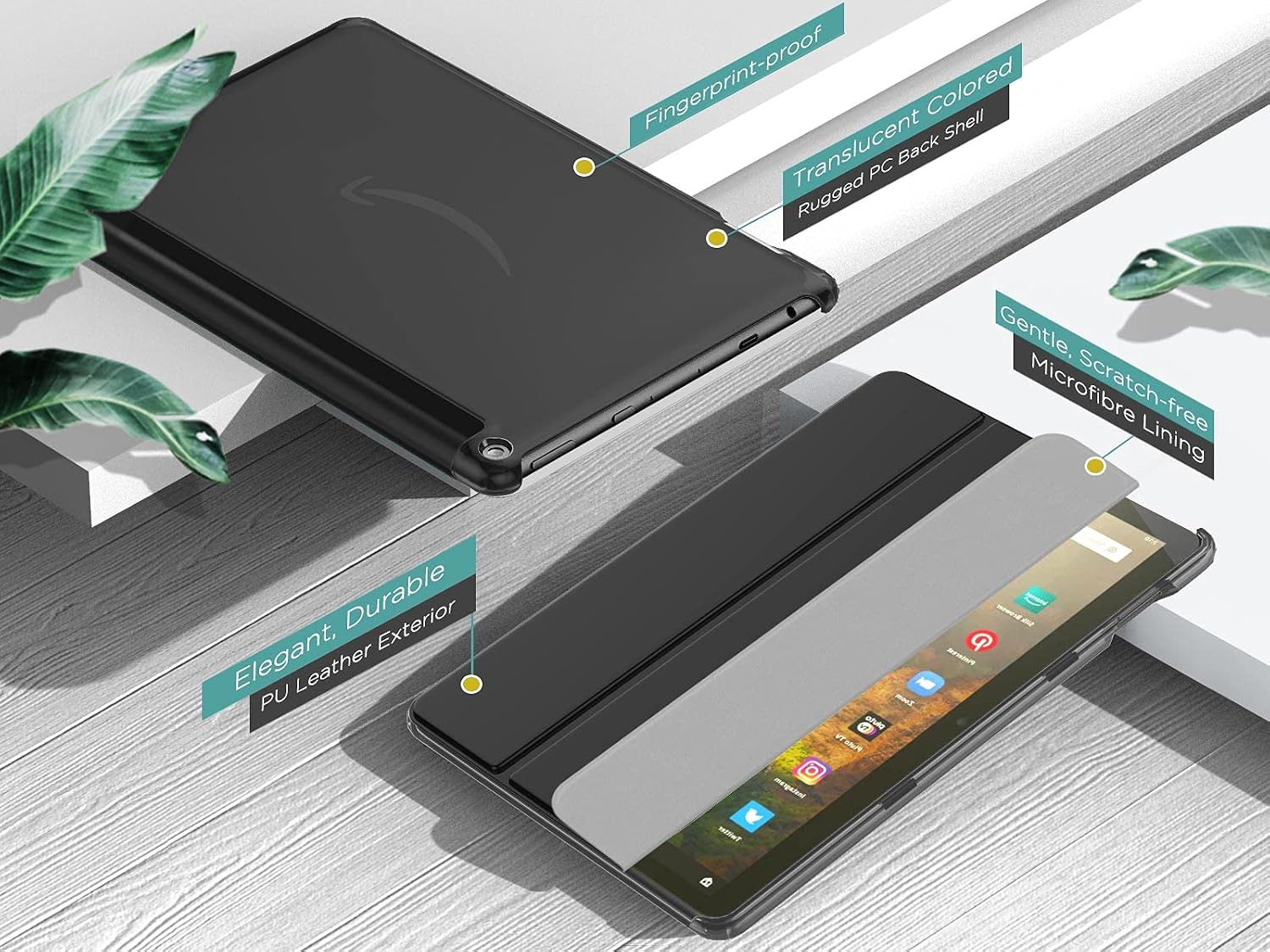 MoKo - Funda para tablet compatible con Fire HD 10 y 10 Plus (11a generación, versión 2021). - Imagen 4