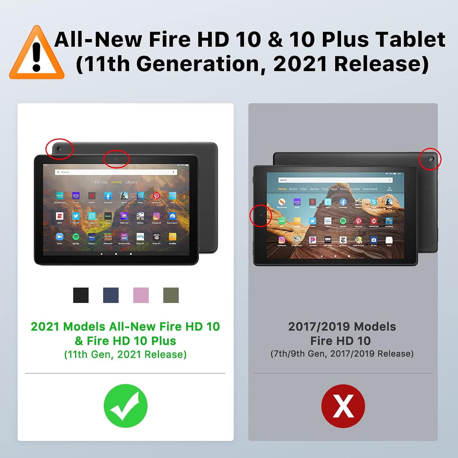 MoKo - Funda para tablet compatible con Fire HD 10 y 10 Plus (11a generación, versión 2021). - Imagen 6