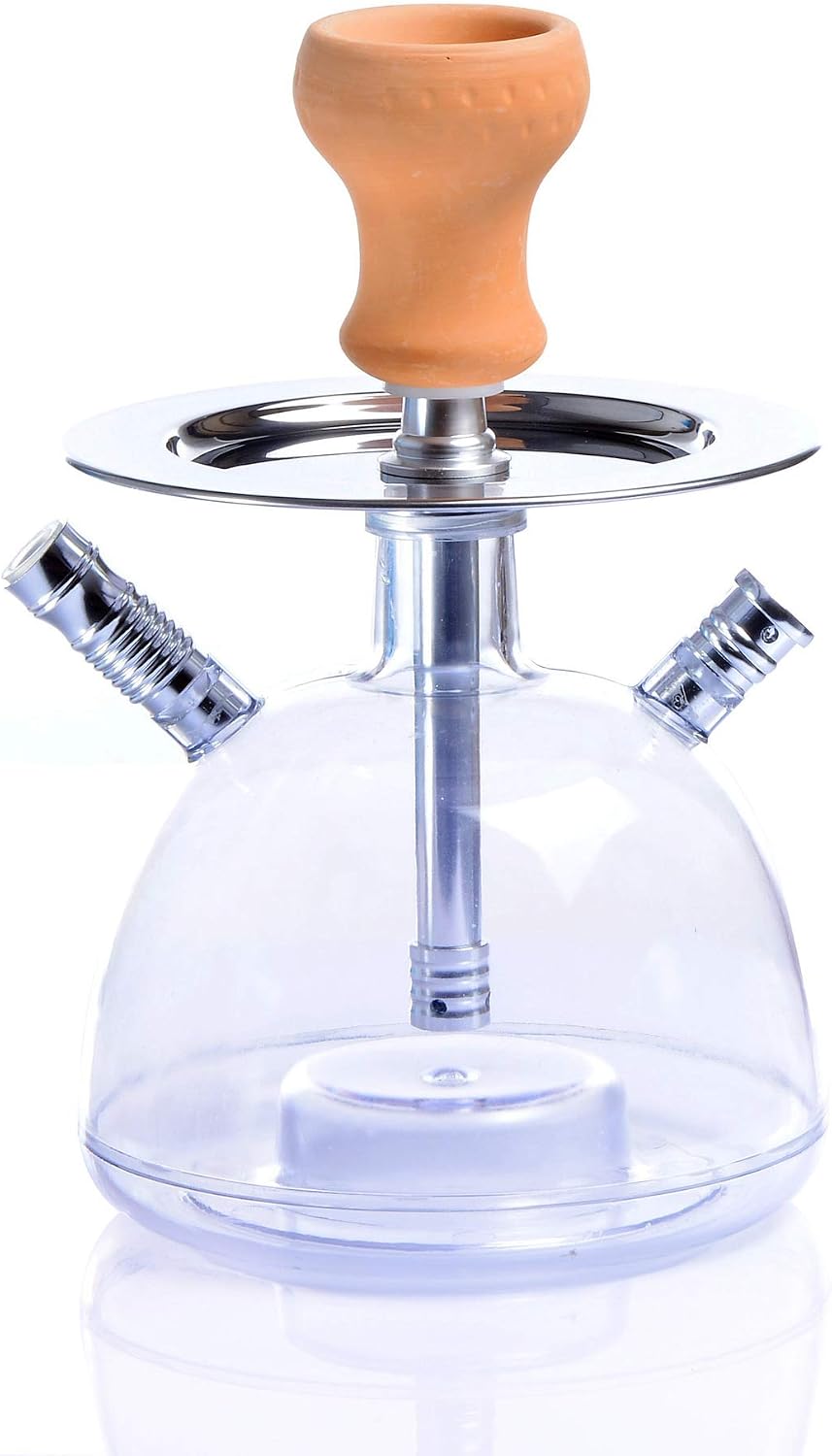 Cachimba árabe con control remoto de 11.2 pulgadas con luz LED, juego combinado de cachimba, juego de cachimba árabe premium, juego de fiesta de fumar shisha con 2 mangueras profesionales - Imagen 4