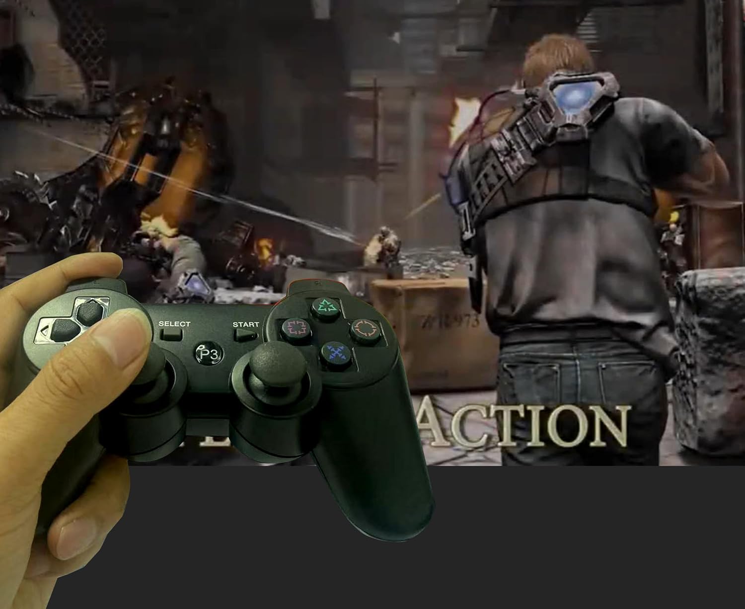 2.4G USB Wireless game Controller Gamepad Joystick compatible With PS3/PC. - Imagen 3