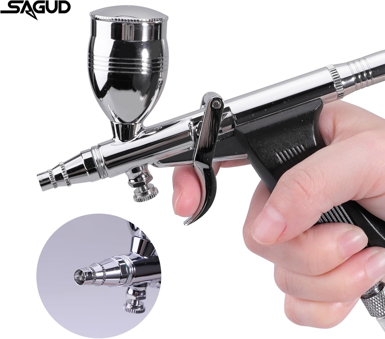 Juego de pistola de aerógrafo, bolígrafo de cepillo de aire de acción única de 0.012. - Imagen 3