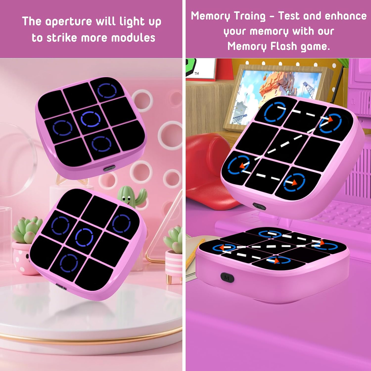 Juego de Tic-Tac-Toe Bolt, consola de juegos de rompecabezas portátil 4 en 1. - Imagen 4