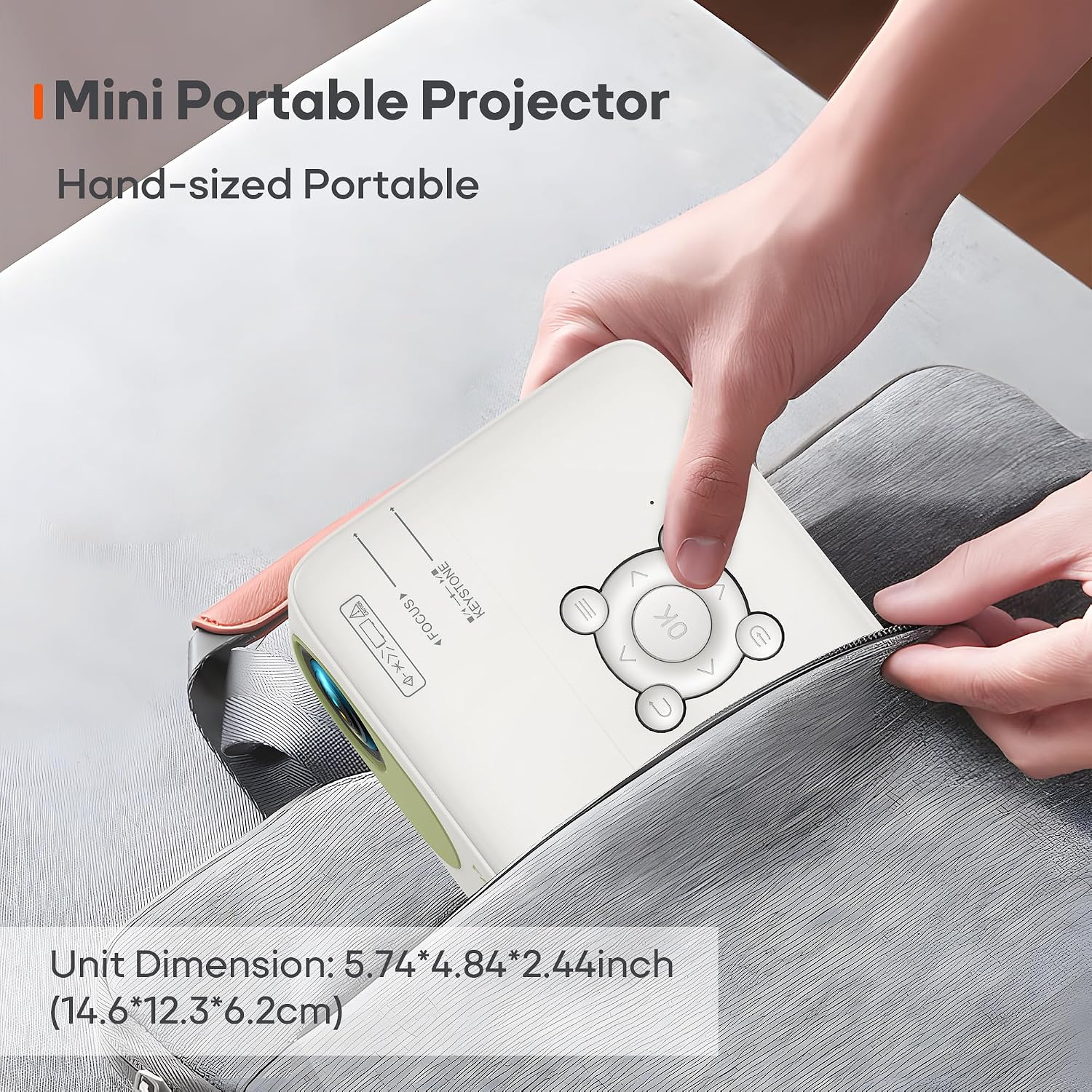 BIGASUO Proyector al aire libre, proyector 1080P con bluetooth, proyector de película. - Imagen 4