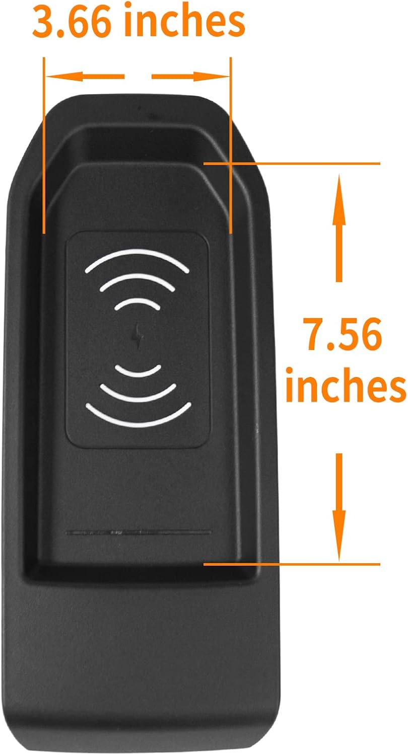 Cargador inalámbrico compatible con Chevrolet Silverado 2019-2021 de 15 W, consola central rápida. - Imagen 3