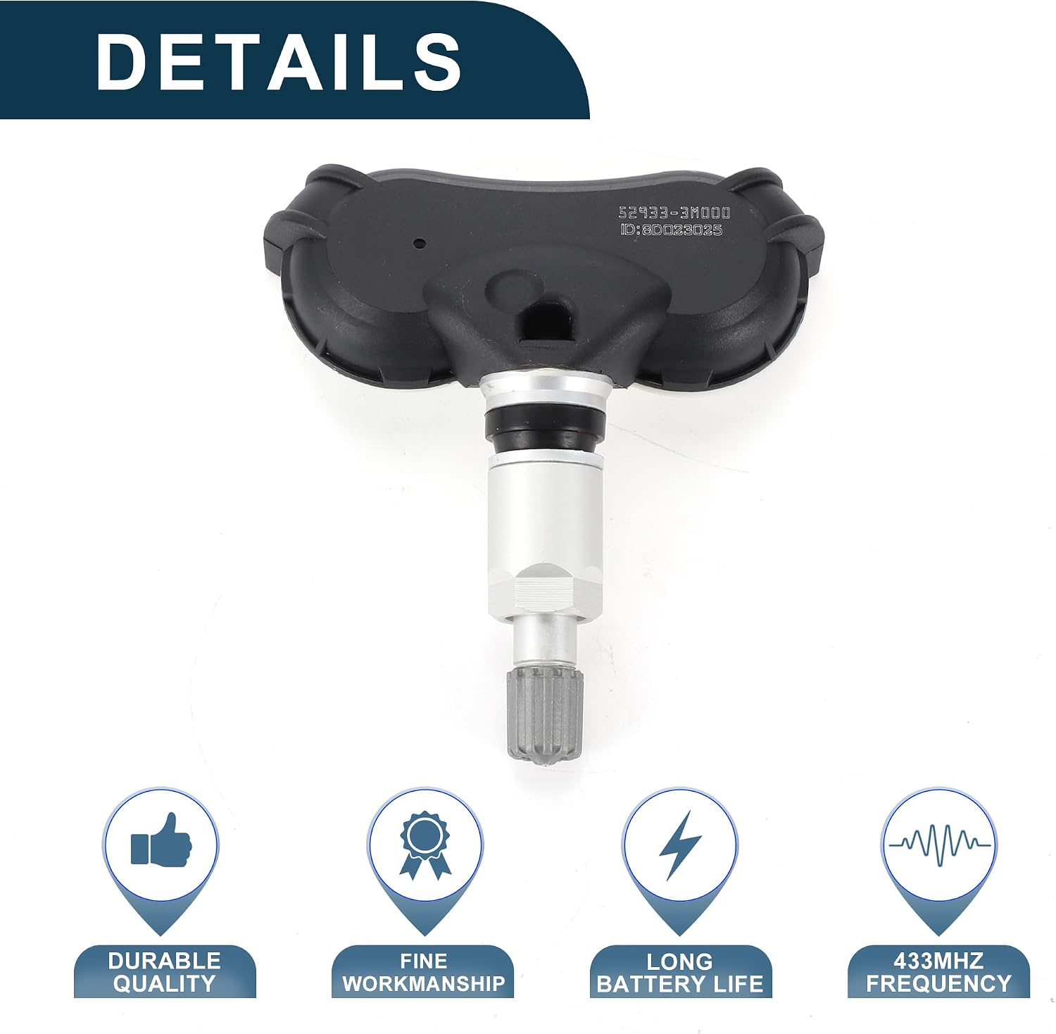 Sensor de presión de neumáticos. Sensor de monitoreo de presión de neumáticos 4 PC. - Imagen 4