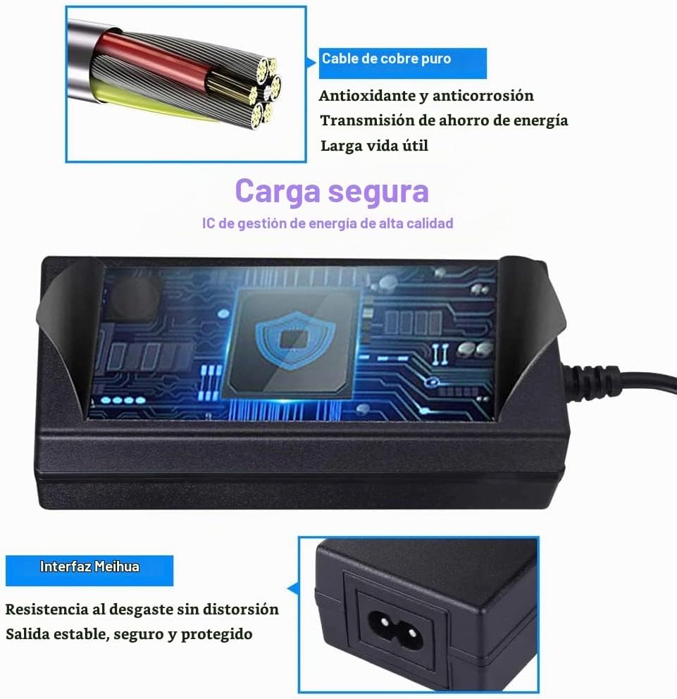 Adaptador de corriente de 42V 2A para cargador de pájaro y lima. - Imagen 4