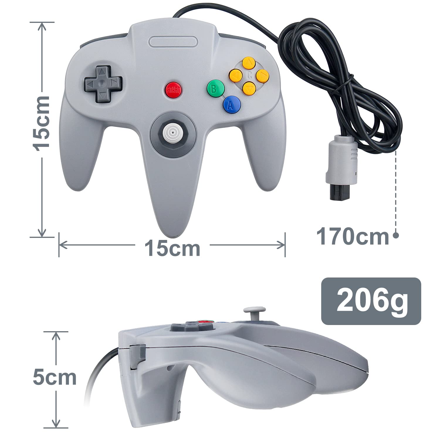 Nintendo 64 Grey Controller (Generic) por ostent - Imagen 5