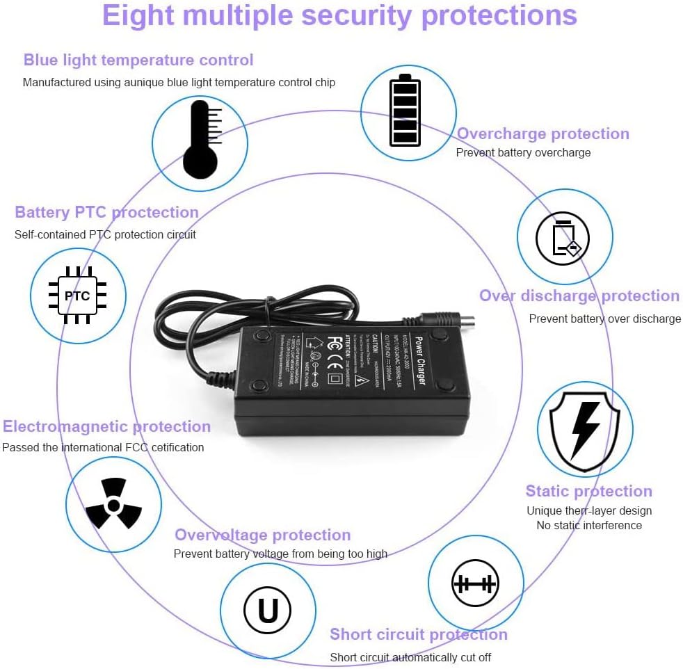 Adaptador de corriente de 42V 2A para cargador de pájaro y lima. - Imagen 5