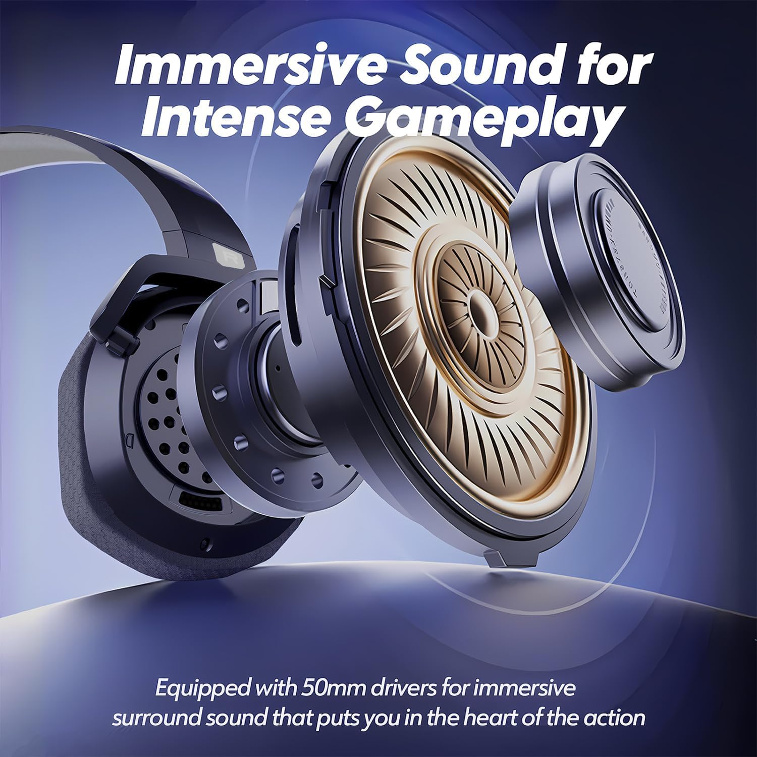 NUBWO Wireless Gaming Headset with Mic for Ps5 Ps4 PC, Zero Interference. - Imagen 5