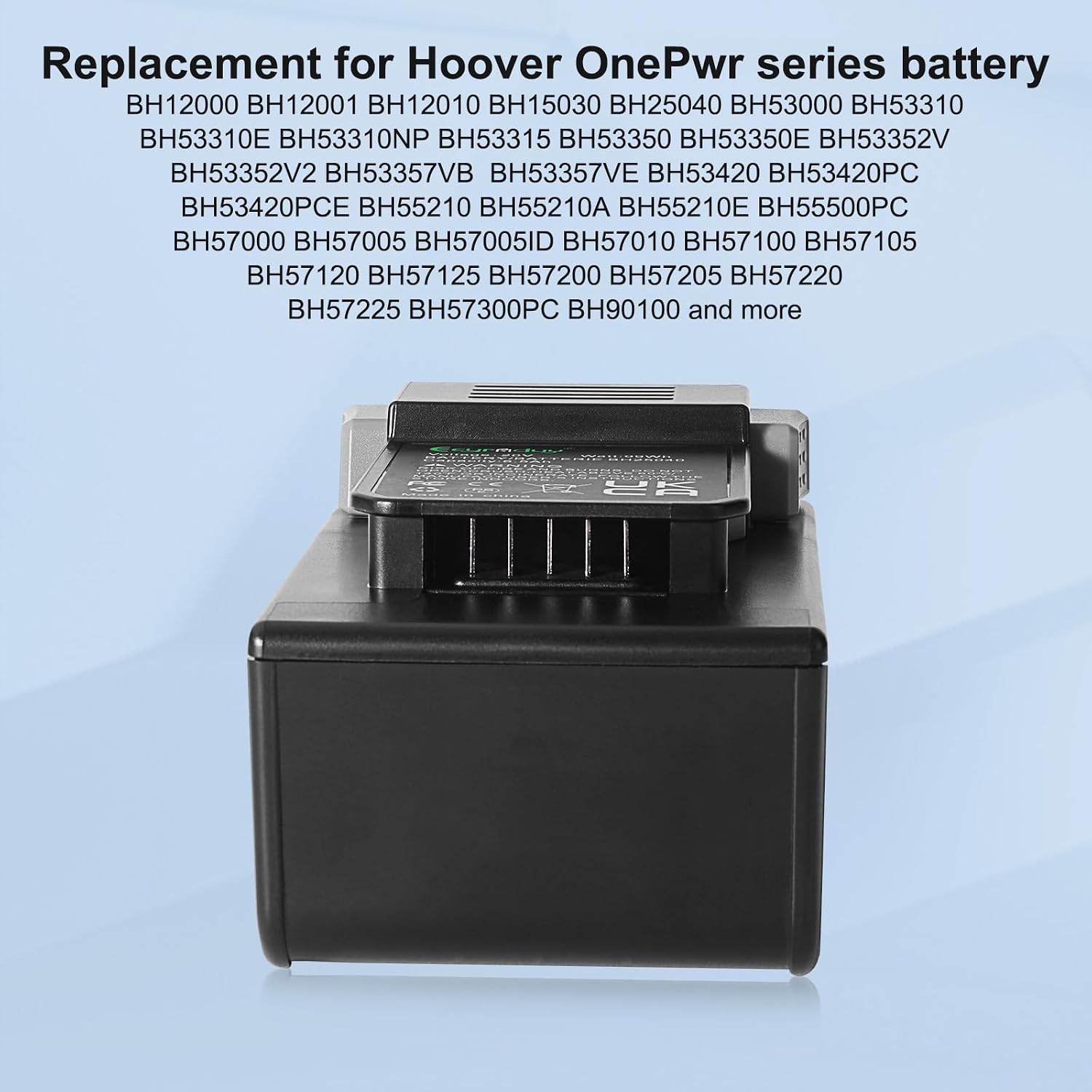Batería de repuesto de 6.5Ah para Hoover ONEPWR BH25040. - Imagen 3