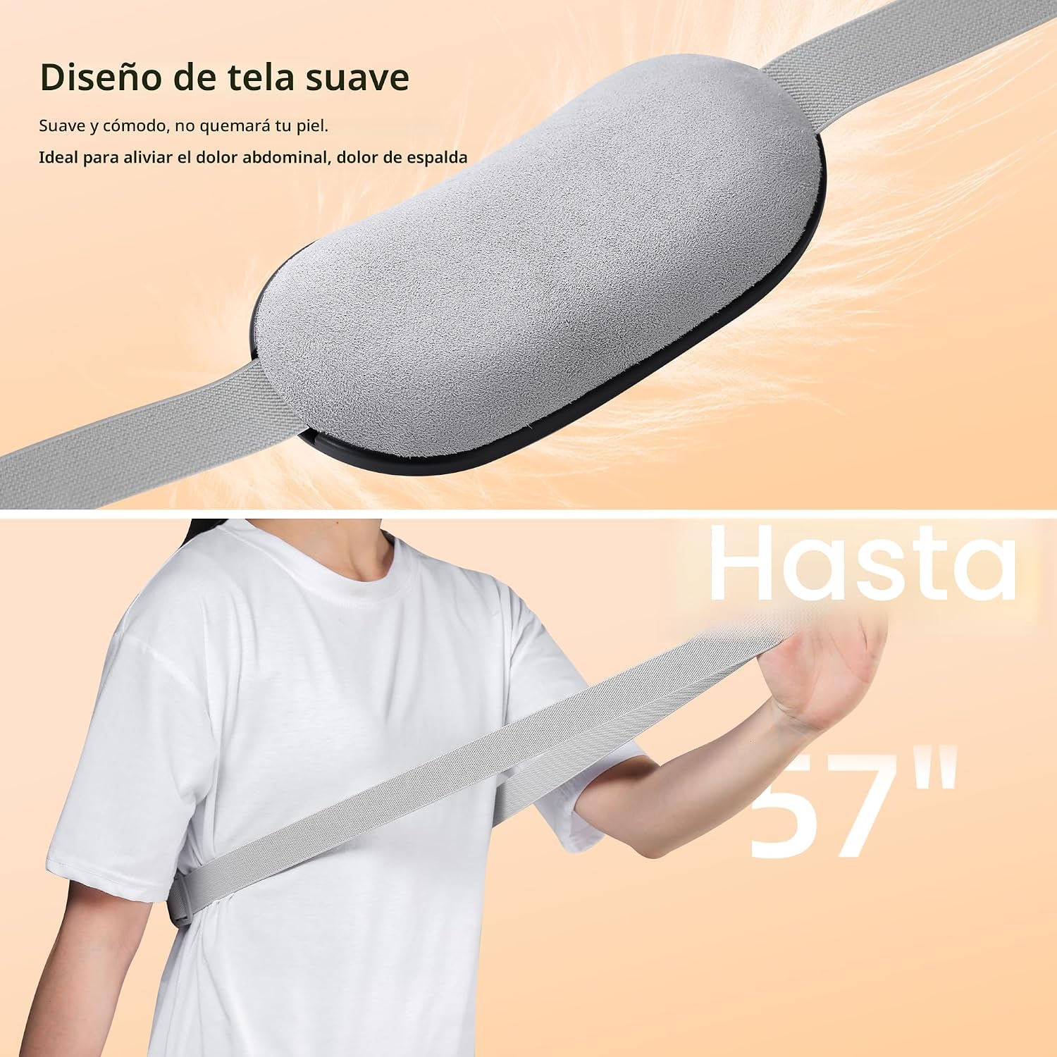 COSYGLOW Portable Cordless Heating Pad Cramps | 6 Heat Levels and 6 Massage Modes,3S. - Imagen 5