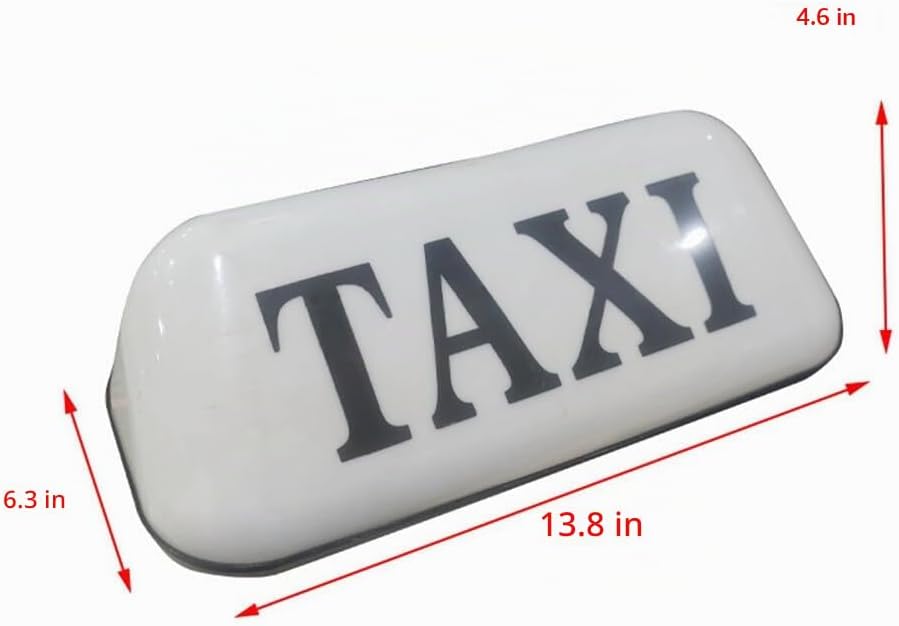 Surakey Letrero magnético LED para taxi, luz superior para techo de cabina iluminada. - Imagen 4