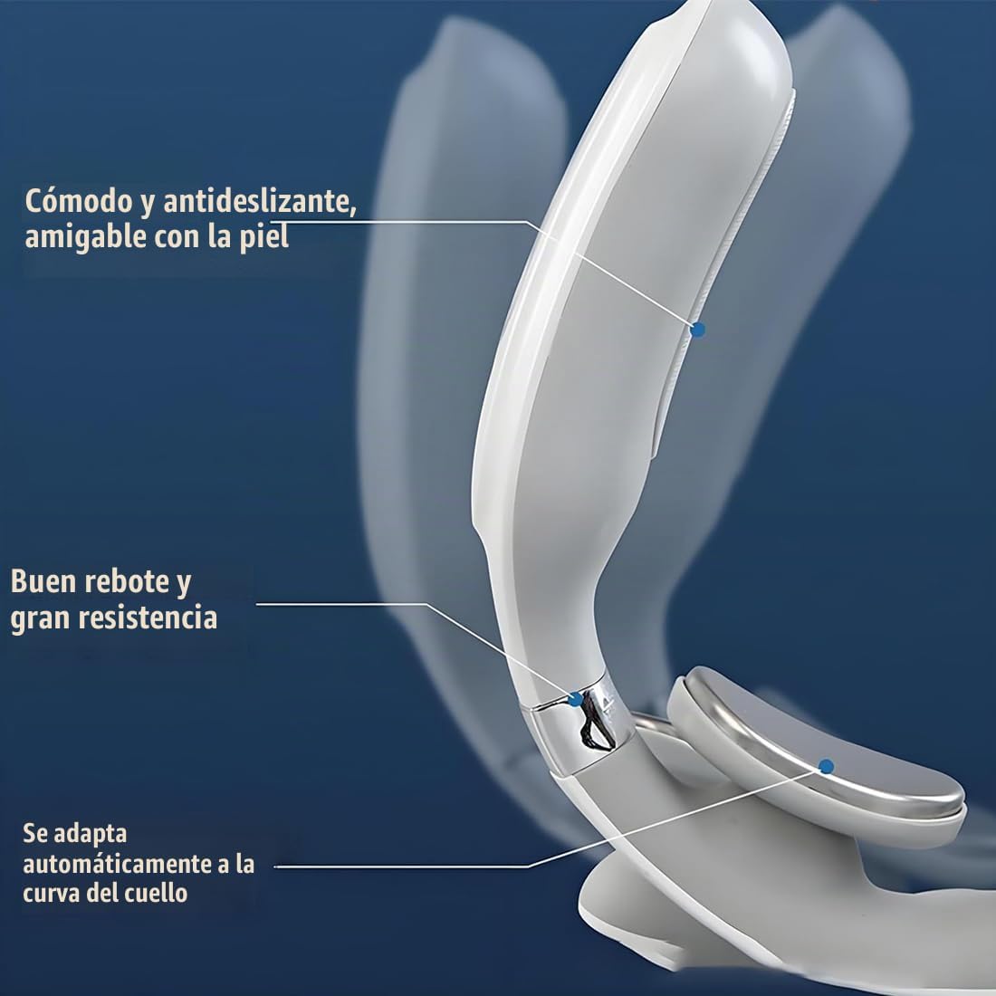 Magic Pro 2.0 Masajeador de cuello, masajeador de cuello Magic Pro 2.0, 6 modos de vibración. - Imagen 4