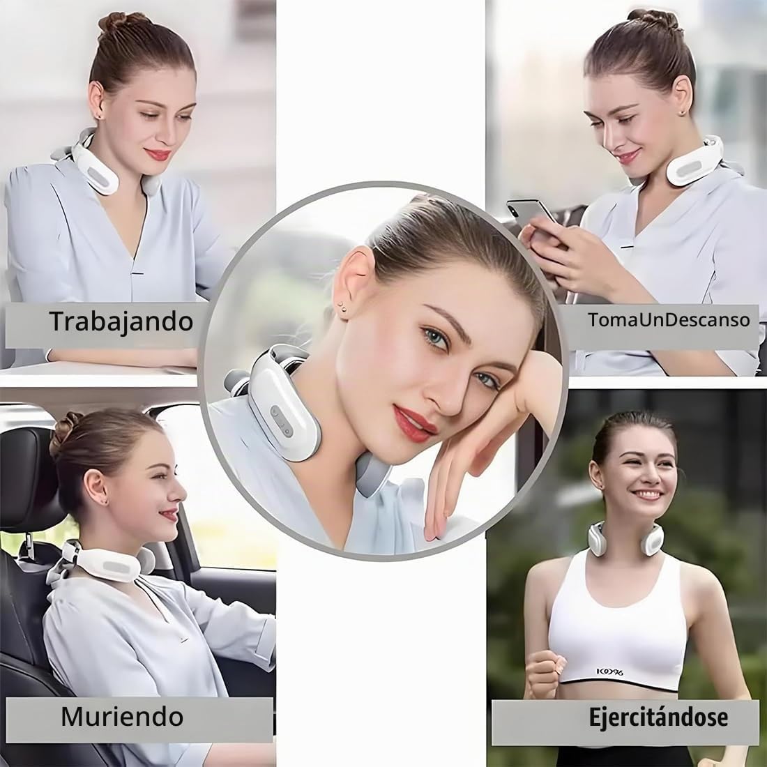 Magic Pro 2.0 Masajeador de cuello, masajeador de cuello Magic Pro 2.0, 6 modos de vibración. - Imagen 3