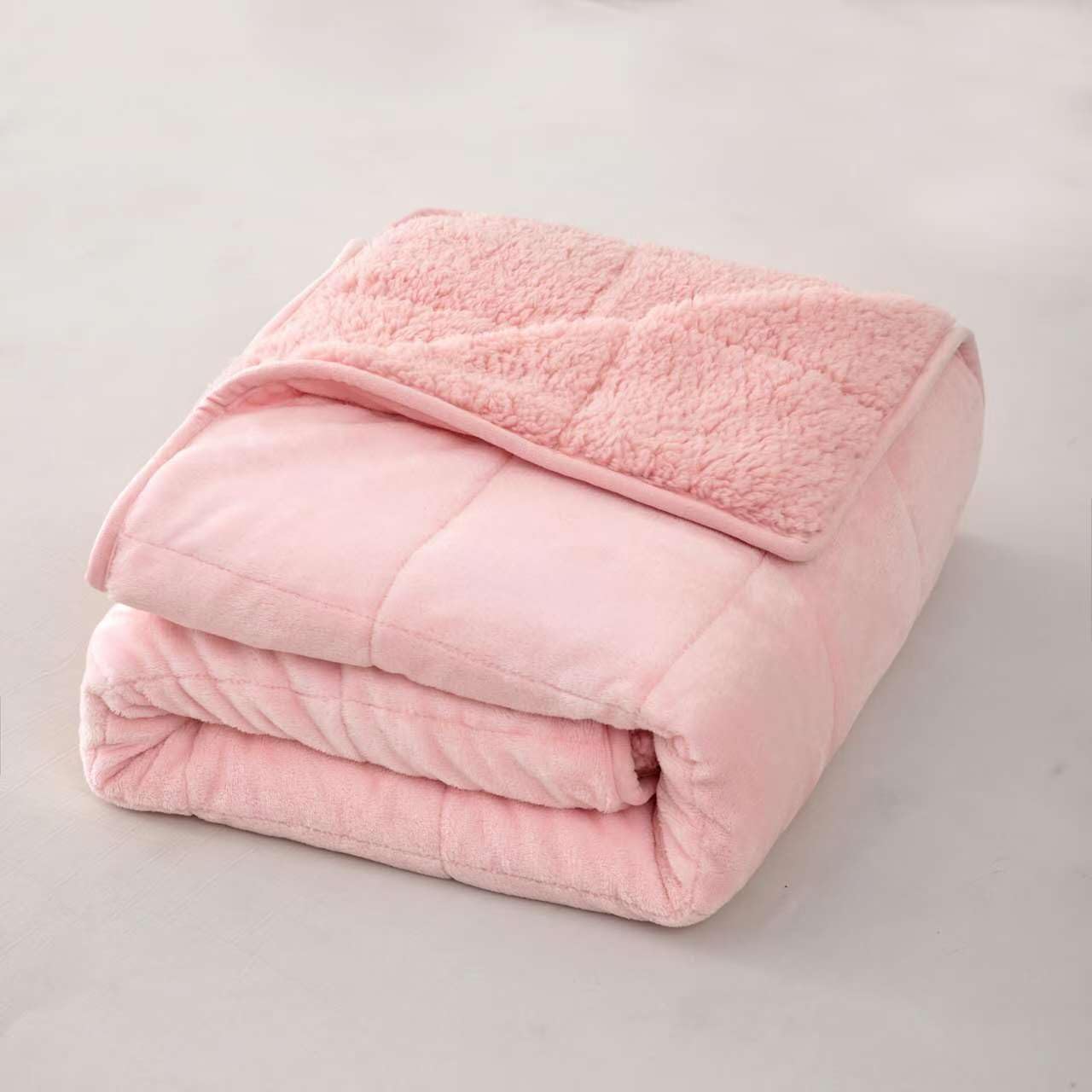 Manta con peso de 20 libras de Sherpa para adultos, ambas caras reversibles de terciopelo suave. - Imagen 5
