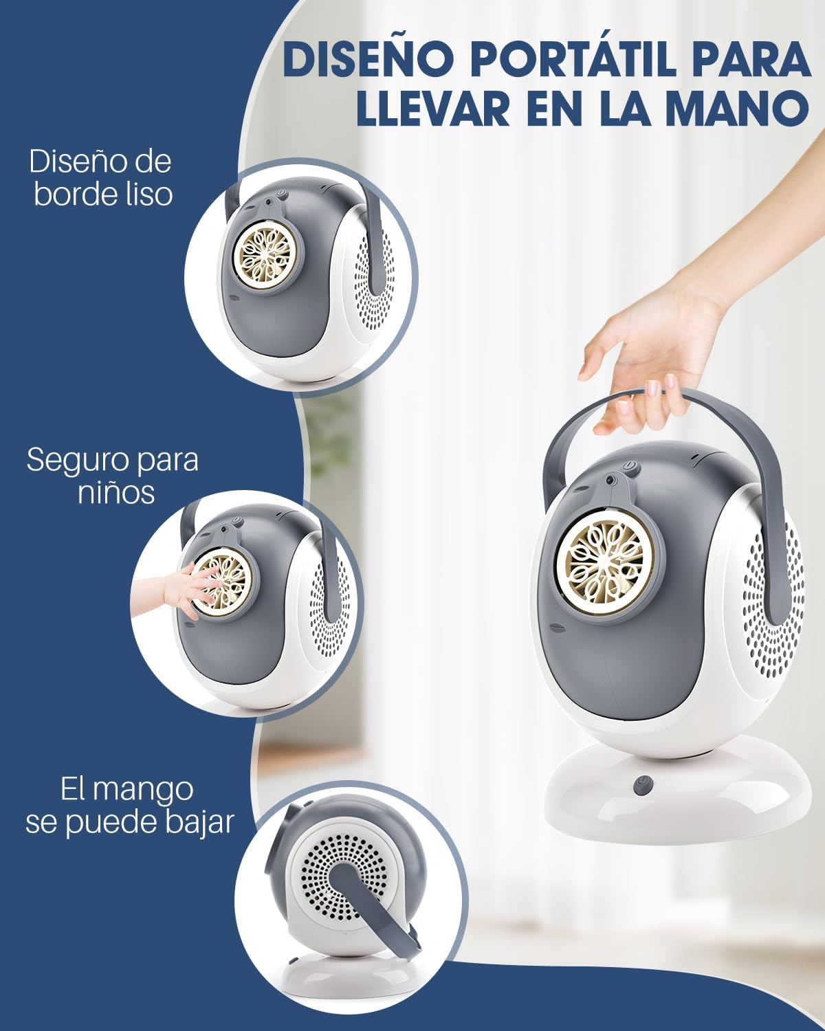 RENDIN Maquina Burbujas - Automática Burbujas para Niños Portátil con luz LED Oscilación de 360°. - Imagen 5