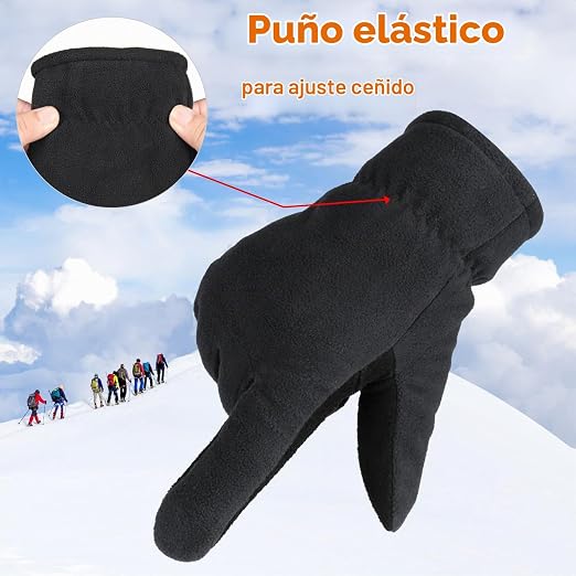 OZERO Guantes de invierno para hombre y mujer: -30°F Guantes térmicos cálidos. - Imagen 4