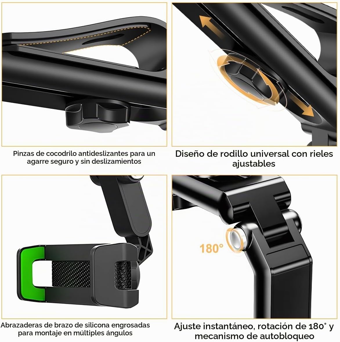 Soporte Giratorio y Retráctil para Teléfono de Coche - 1080 Multifunción Soporte Universal. - Imagen 3