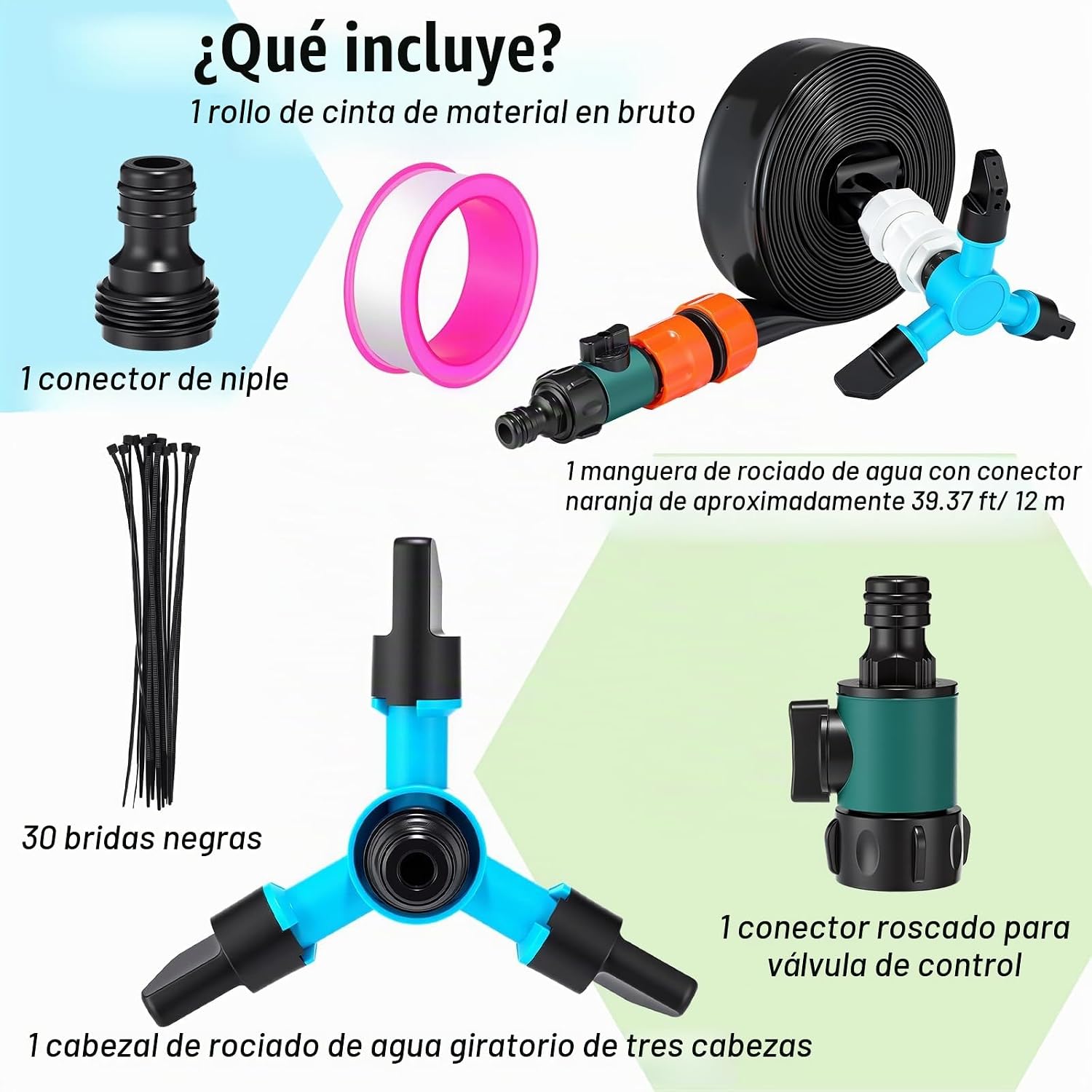 Kit de rociadores de trampolín 2 en 1 para niños al aire libre de 39.37 - Imagen 3