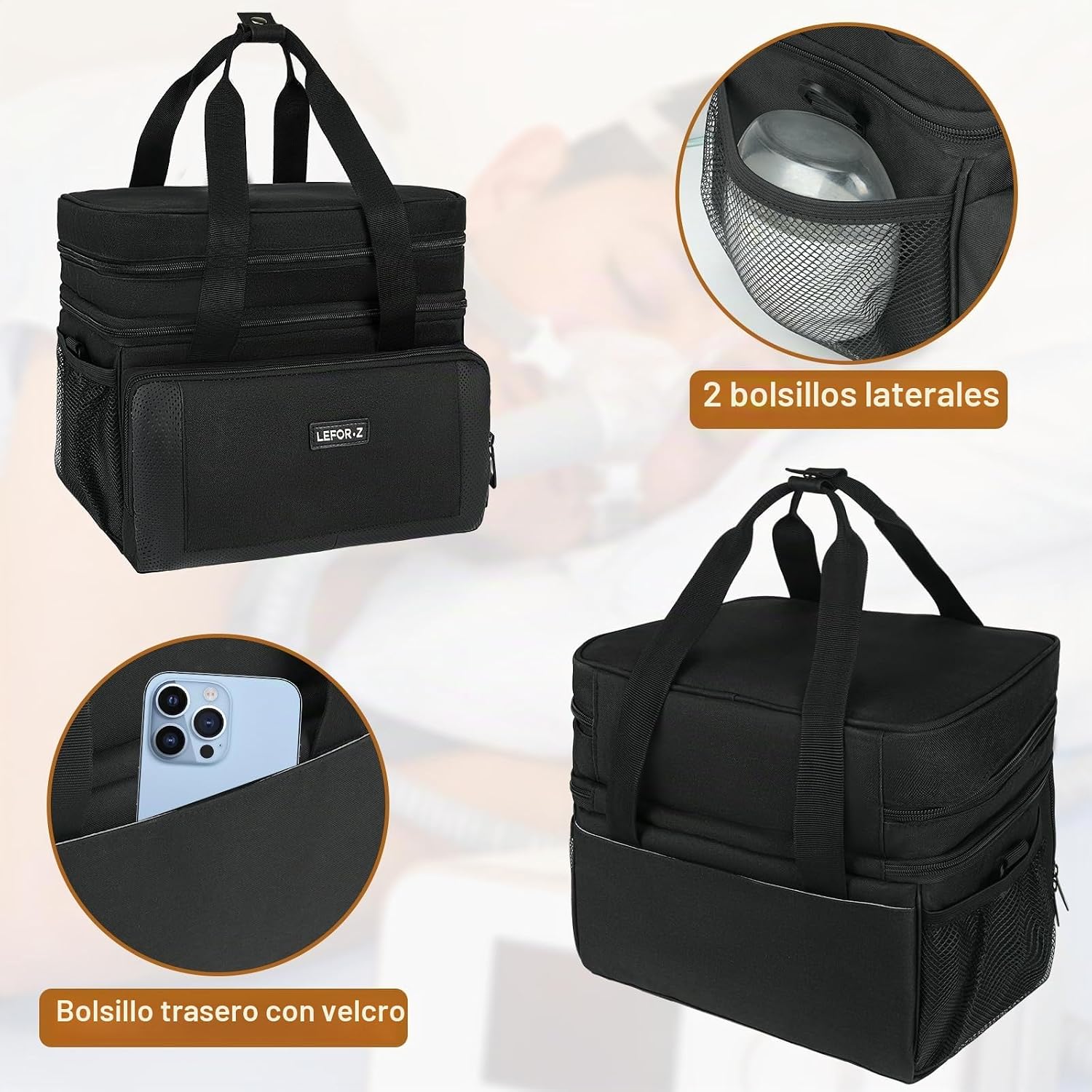 Bolsa de transporte de viaje compatible con ResMed AirSense 11/10/10 elite, AirStart 10. - Imagen 4