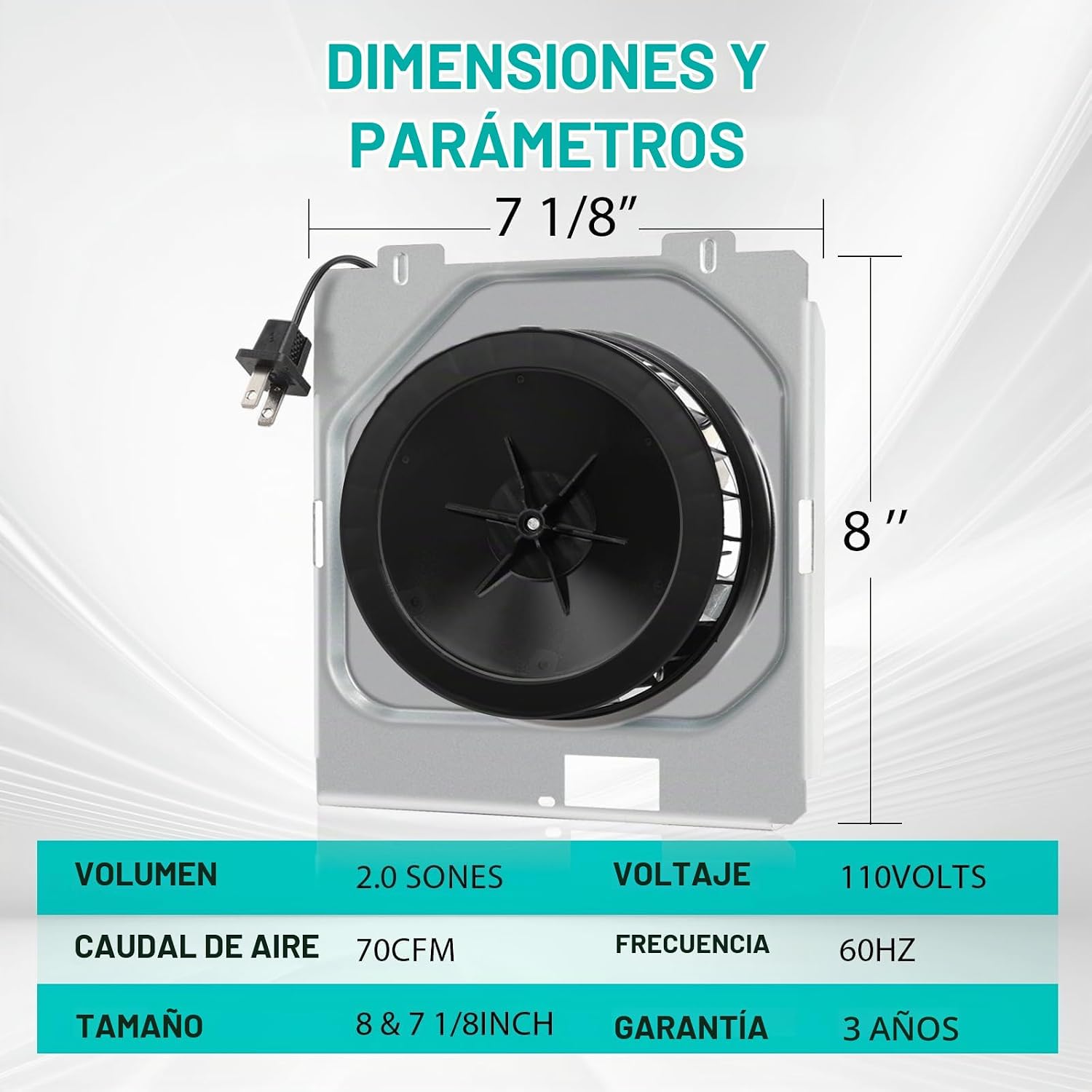 Motor Ventilador De Baño Extractor Repuesto Universal. - Imagen 4