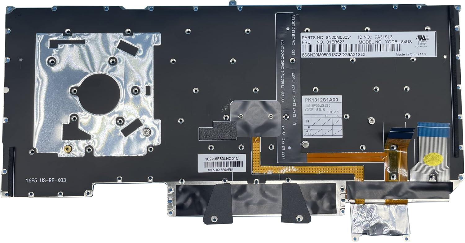Para Lenovo ThinkPad X1 Carbon Gen 5th 6th 2017 2018 Laptop retroiluminación del teclado de EE. UU. - Imagen 3