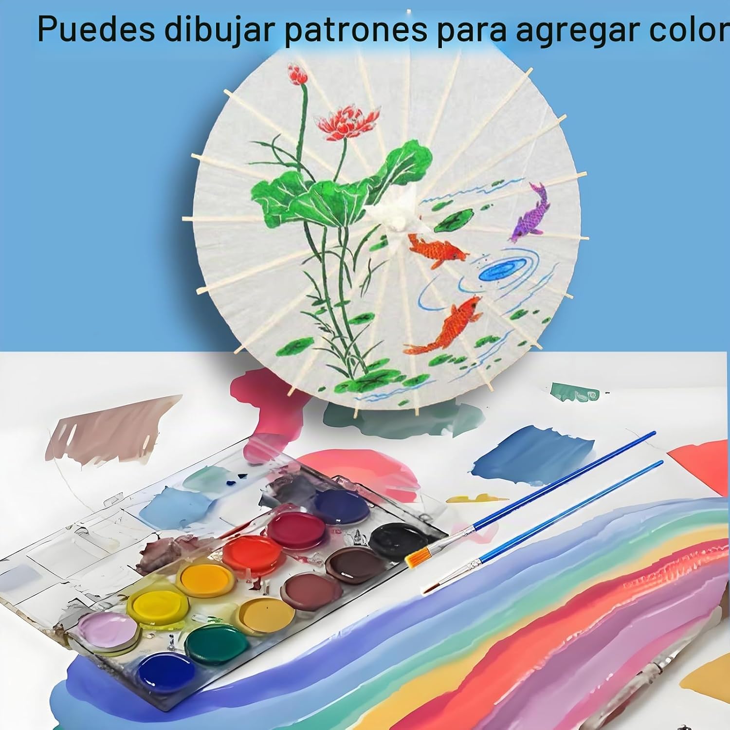 Paraguas de papel, 20 unidades. - Imagen 3
