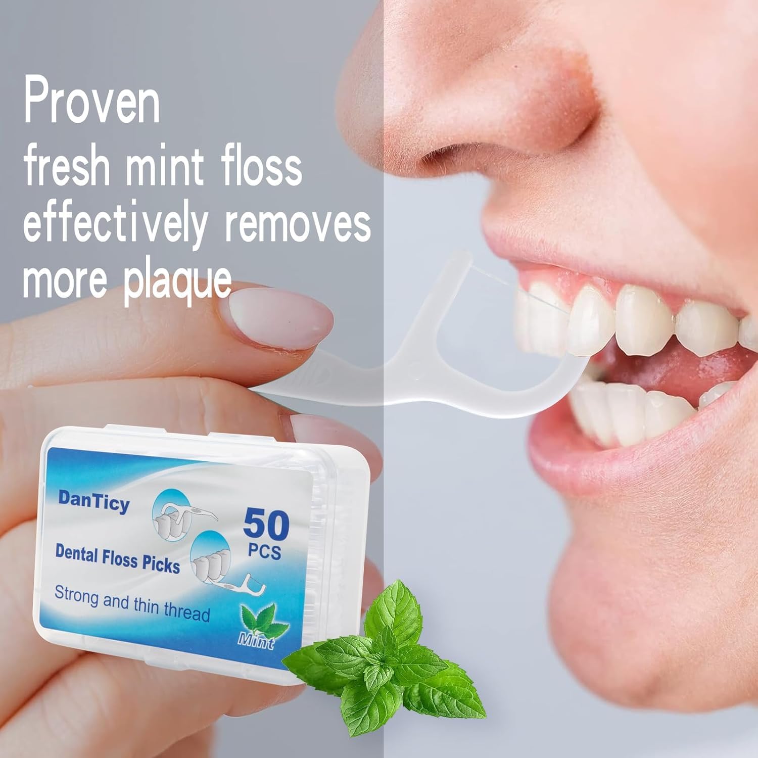 Palillos de hilo dental extra fuertes | Púas de hilo dental profesional | Palillos de dientes. - Imagen 5