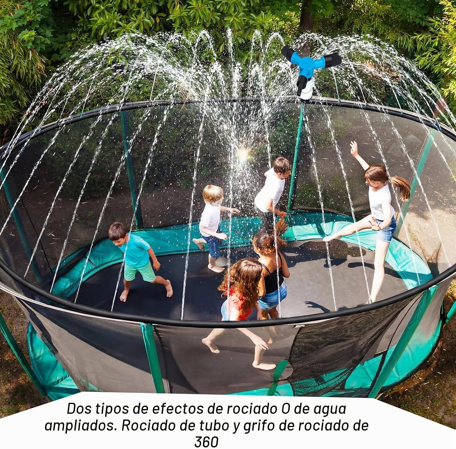 Kit de rociadores de trampolín 2 en 1 para niños al aire libre de 39.37 - Imagen 5