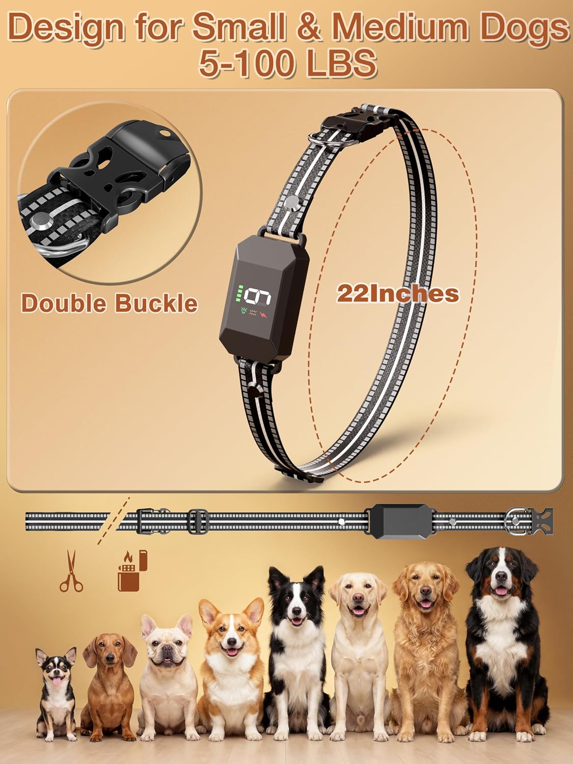 Collar de choque para perros pequeños, collar de entrenamiento. - Imagen 3