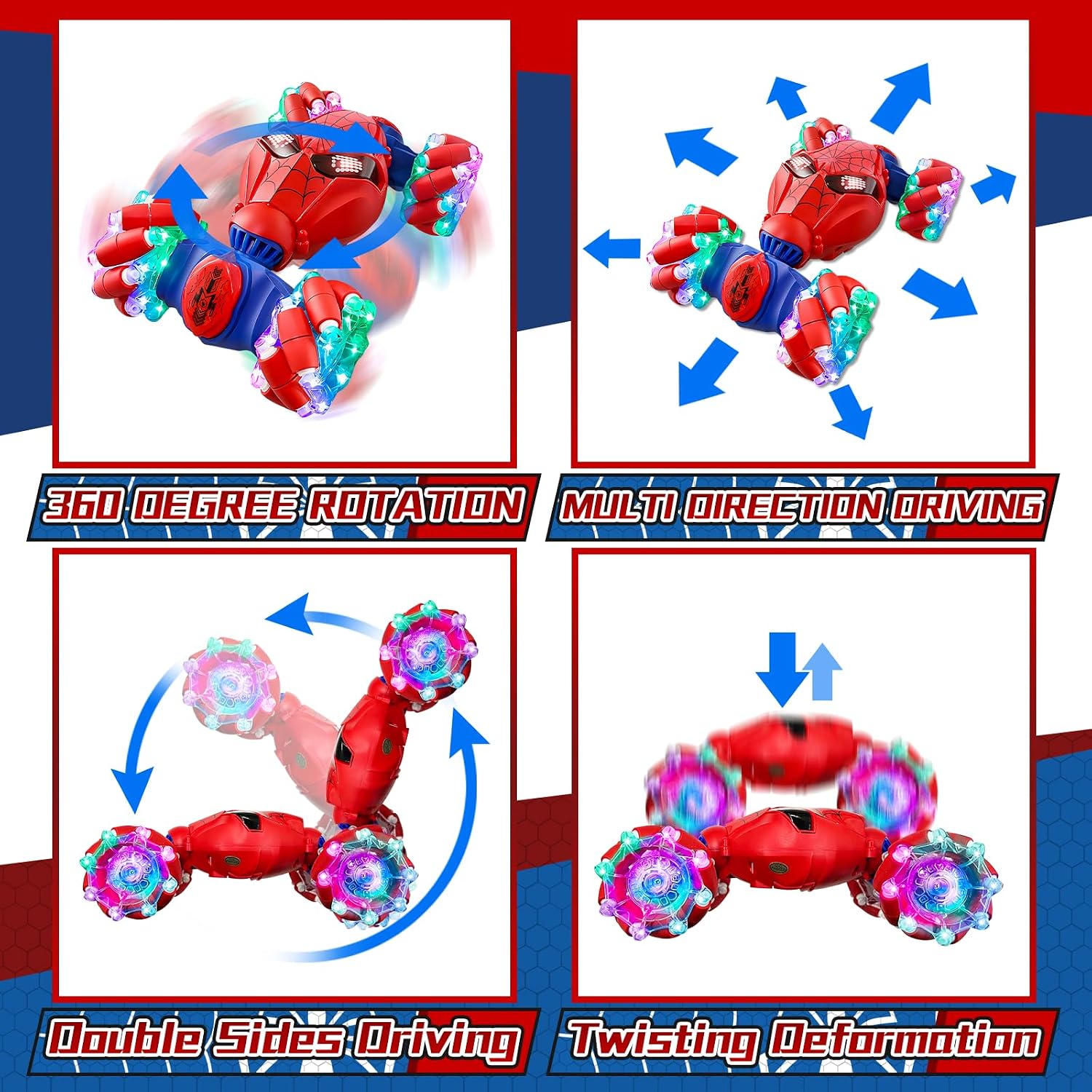 S-pider Rc Juguetes de Coche de Acrobacias con Detección de Gestos para Niños de 4-14 Años. . - Imagen 3