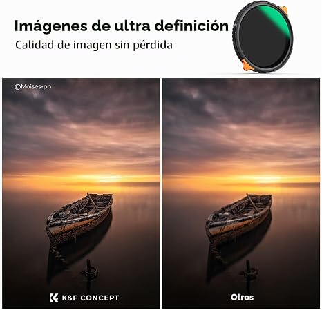 K&F CONCEPT 49mm Variable ND4-64 Lens Filter & Polarizing Effect 2-in-1 - Imagen 5